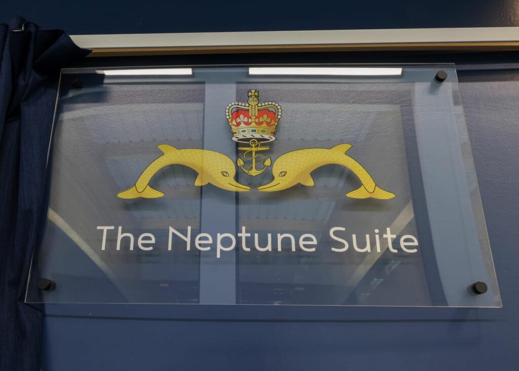 Neptune Suite logo on the front of the new Neptune Suite.