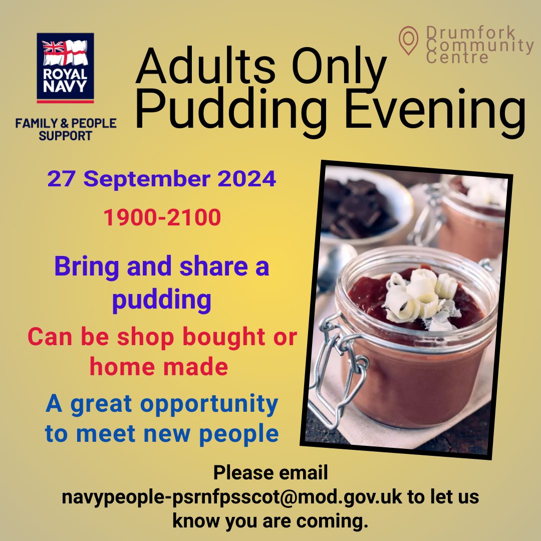 Adults only Pudding Evening