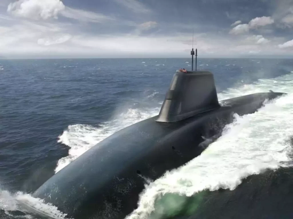 HMS Warspite nuclear-deterrent submarine concept.