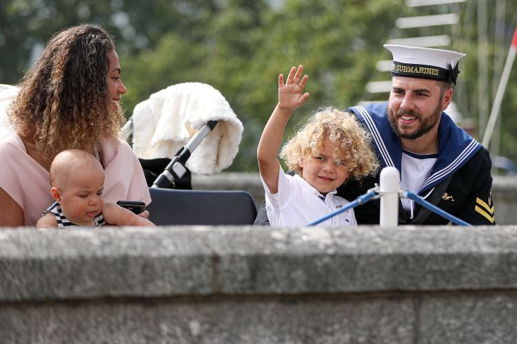 A family of a sailor captain.